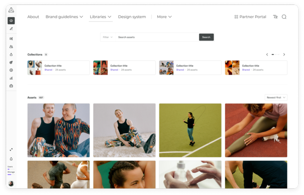 Vorschau einer Funktion auf Frontify | Preview of a function on Frontify | Aper&ccedil;u d'une fonction sur Frontify.